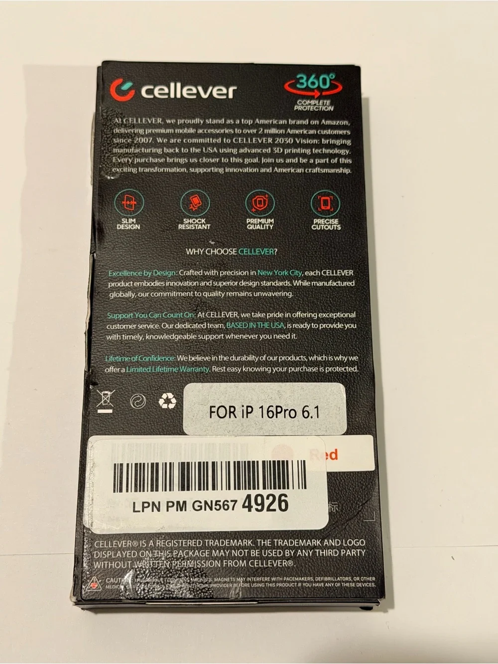 CellEver Heavy-Duty Silicone Case for iPhone 16 Pro